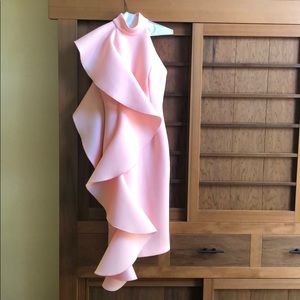 Jovani light pink midi gown